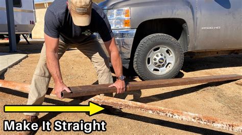 how to straighten a metal bracket|how to straighten a piece.